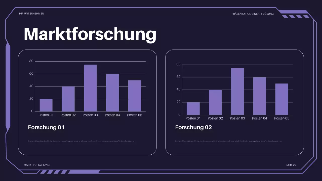 lila futuristische IT-Präsentation