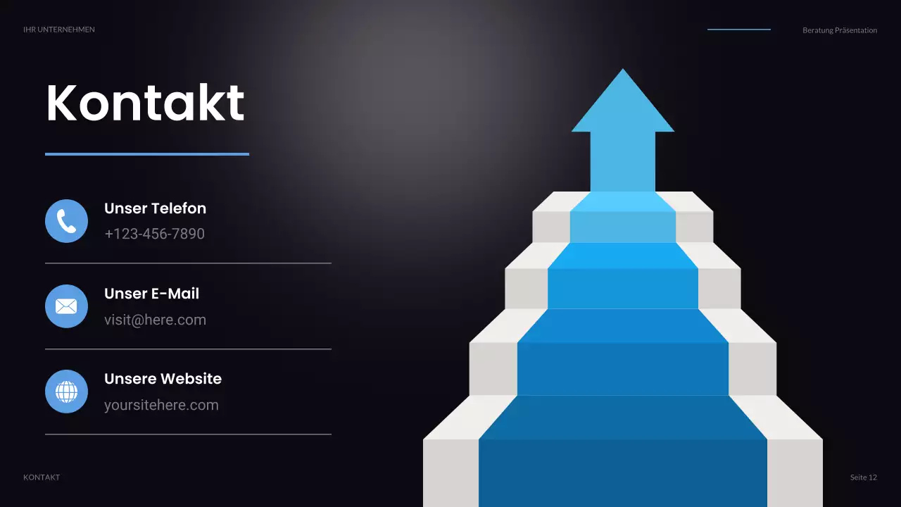 schwarze moderne IT-Präsentation
