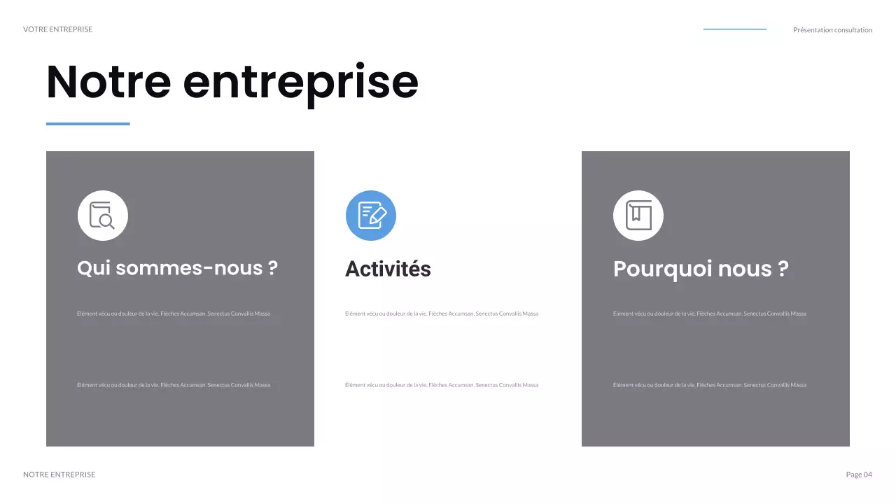 présentation informatique moderne noire