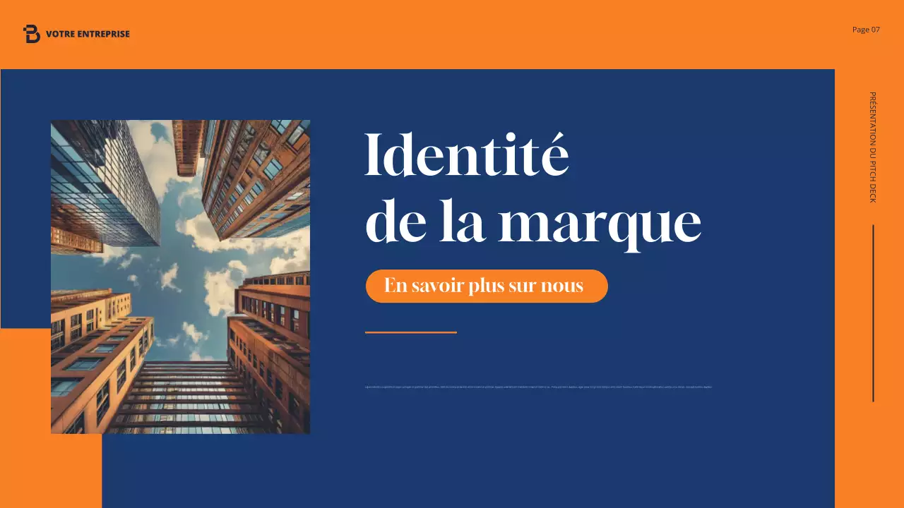 présentation de l'agence orange moderne