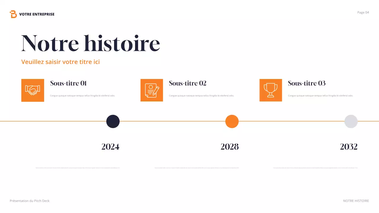 présentation de l'agence orange moderne