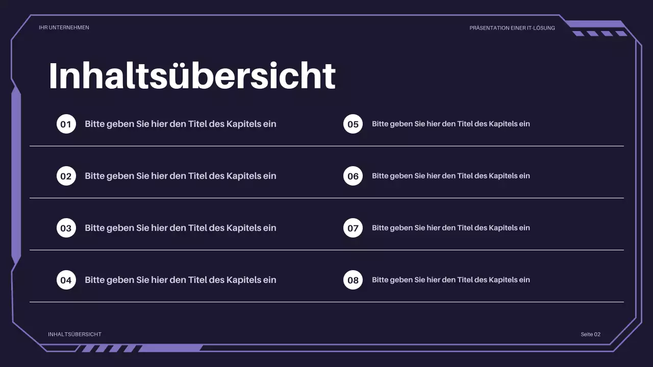 lila futuristische IT-Präsentation