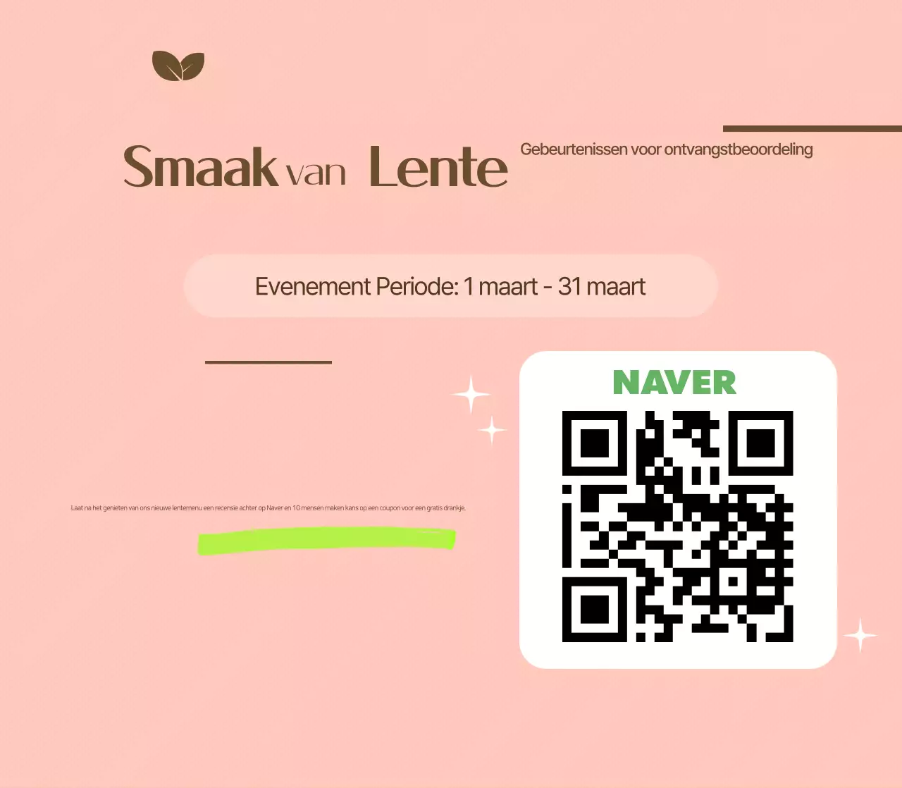 Groene Simpele Dessert Advertentie