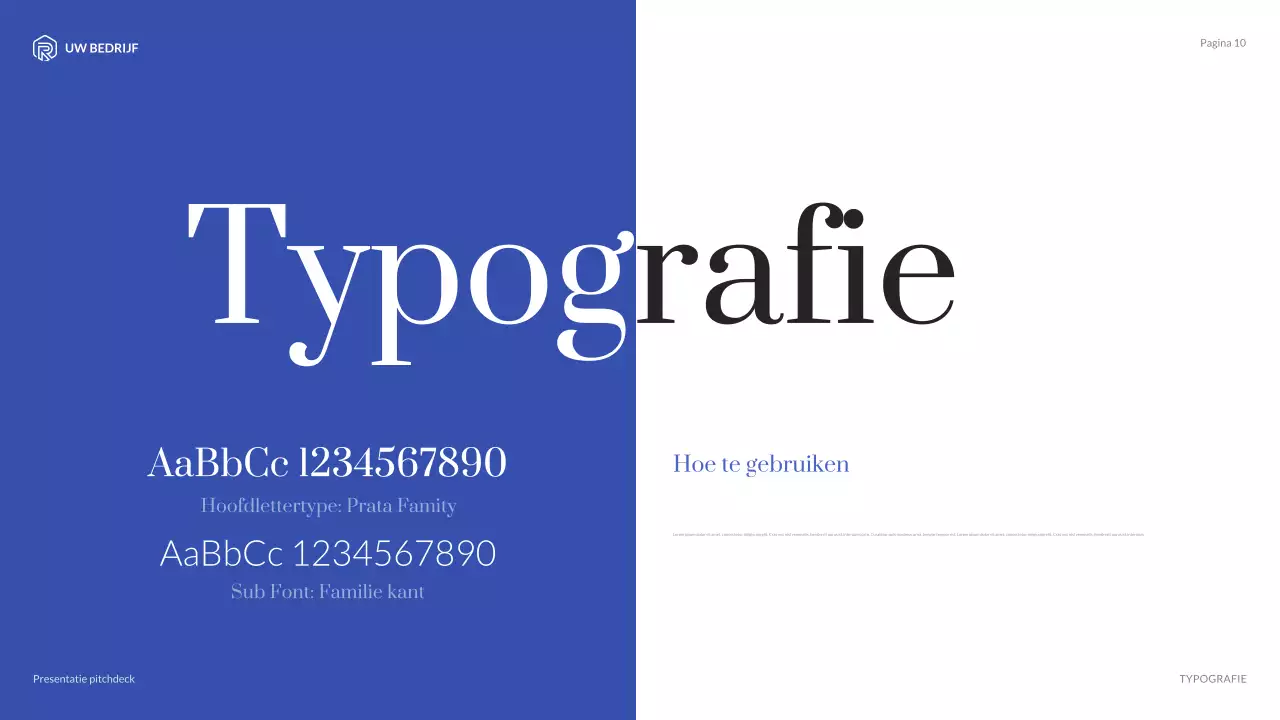 blauwe moderne agentschapspresentatie