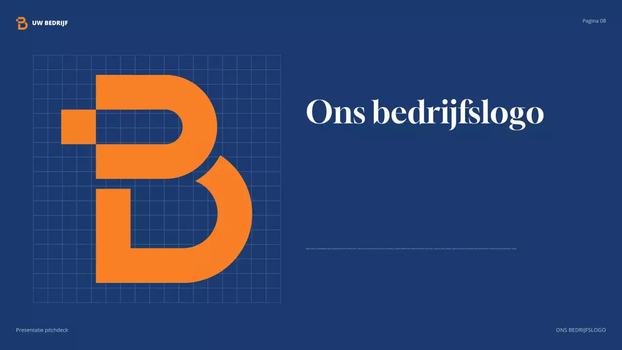 oranje moderne agentschap presentatie