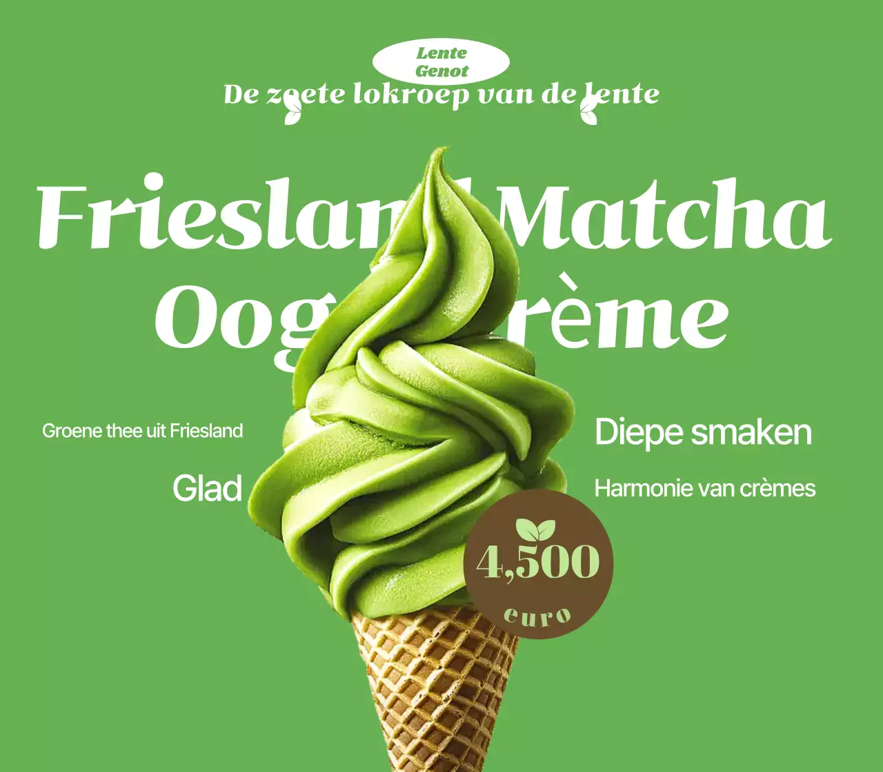 Groene Simpele Dessert Advertentie