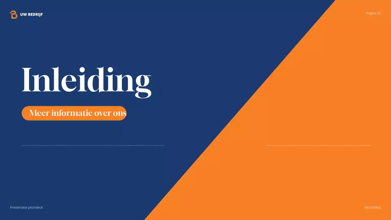 oranje moderne agentschap presentatie