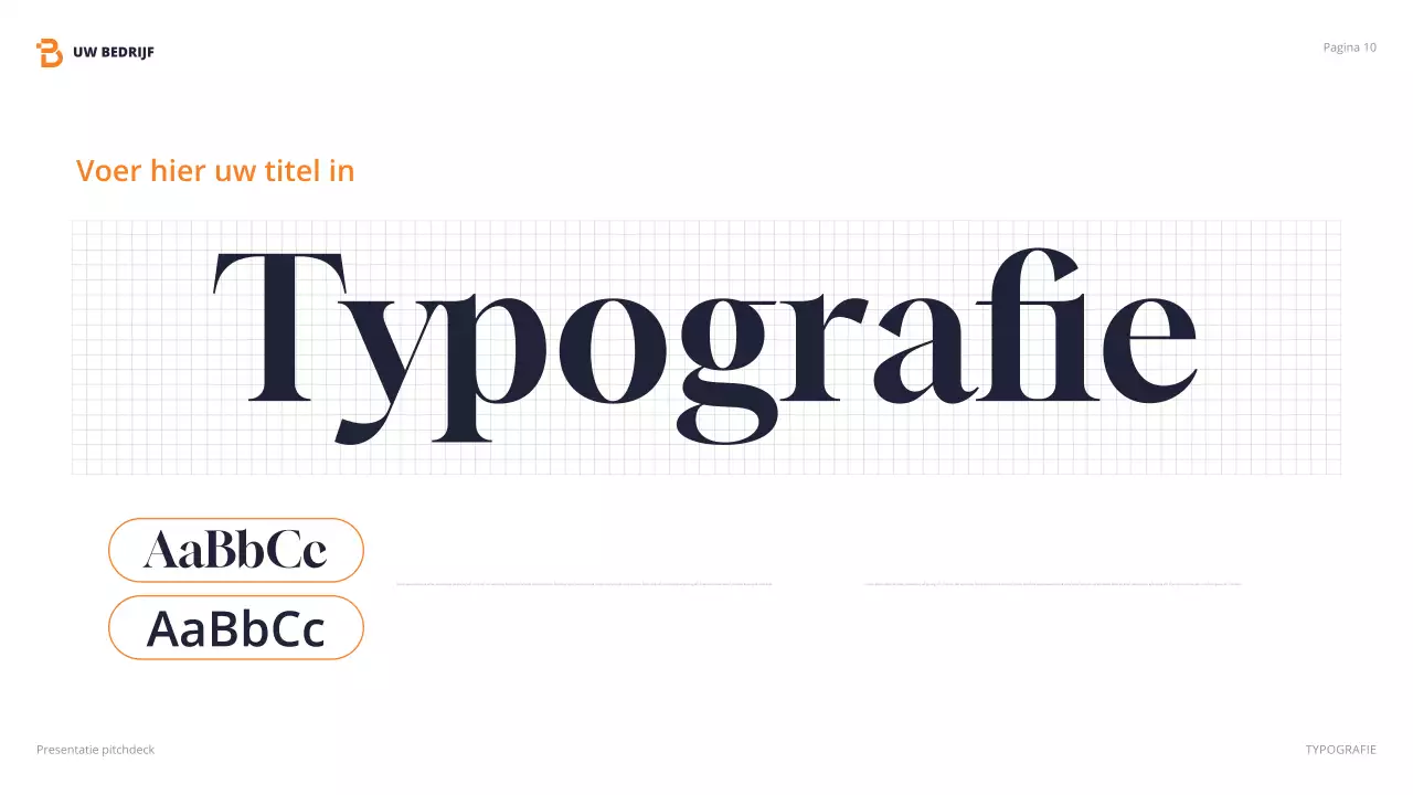 oranje moderne agentschap presentatie