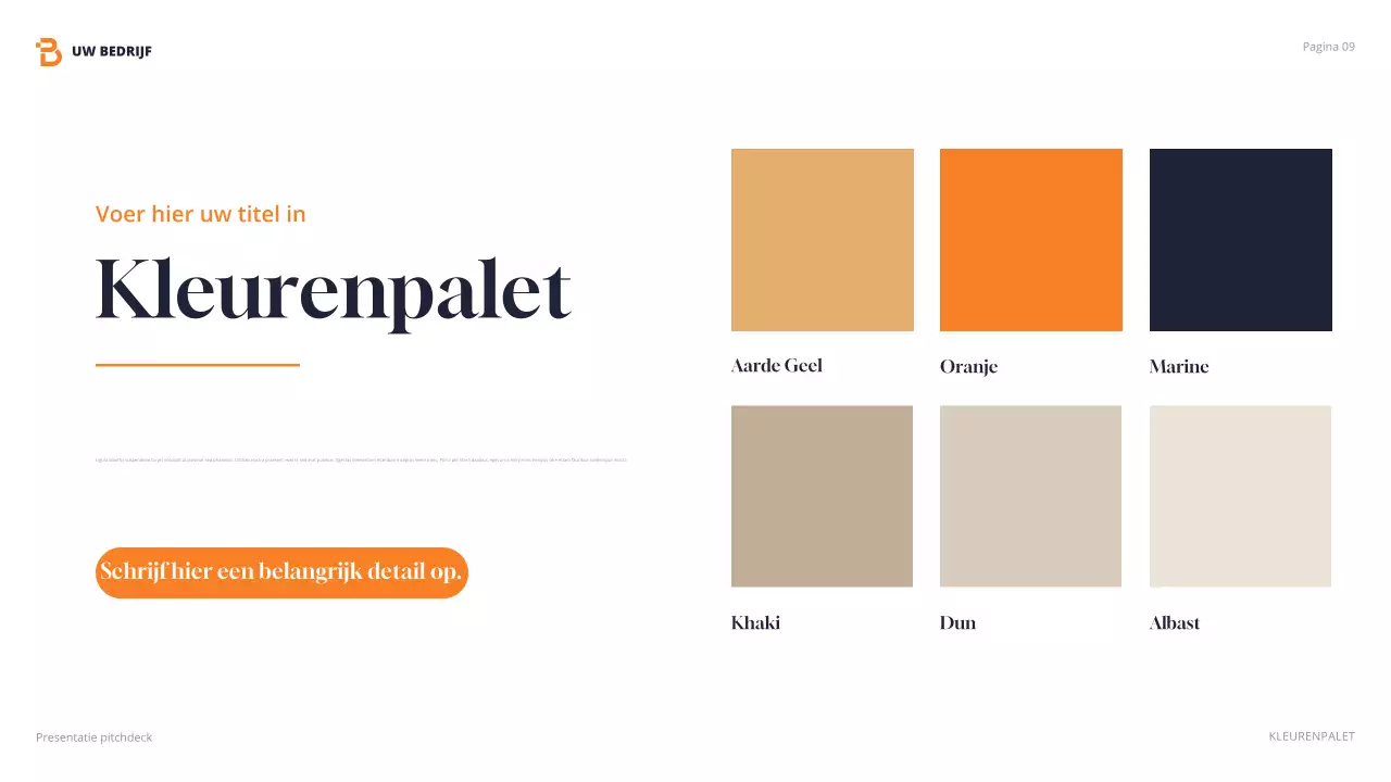 oranje moderne agentschap presentatie