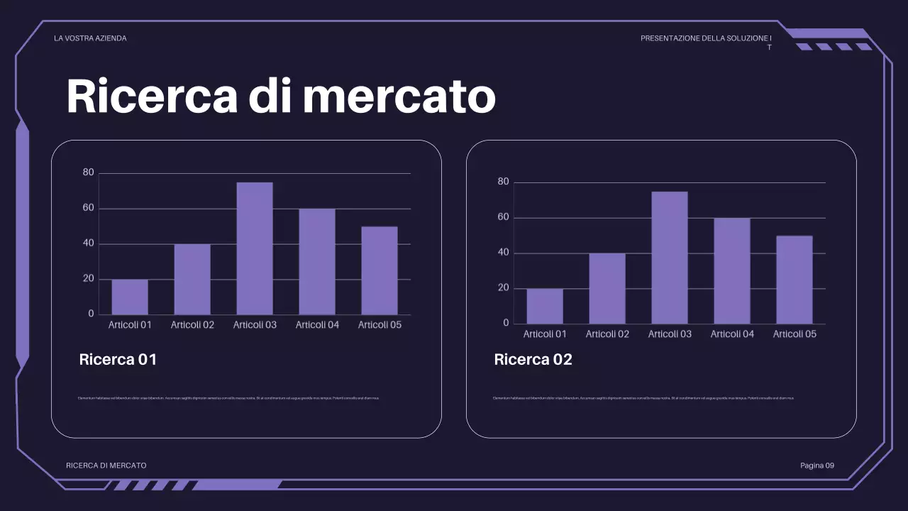 presentazione IT futuristica viola