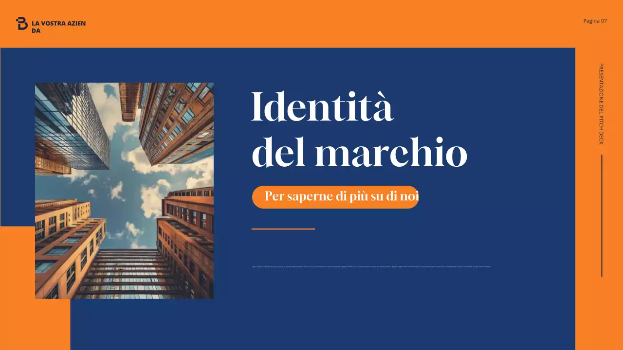 presentazione agenzia moderna arancione