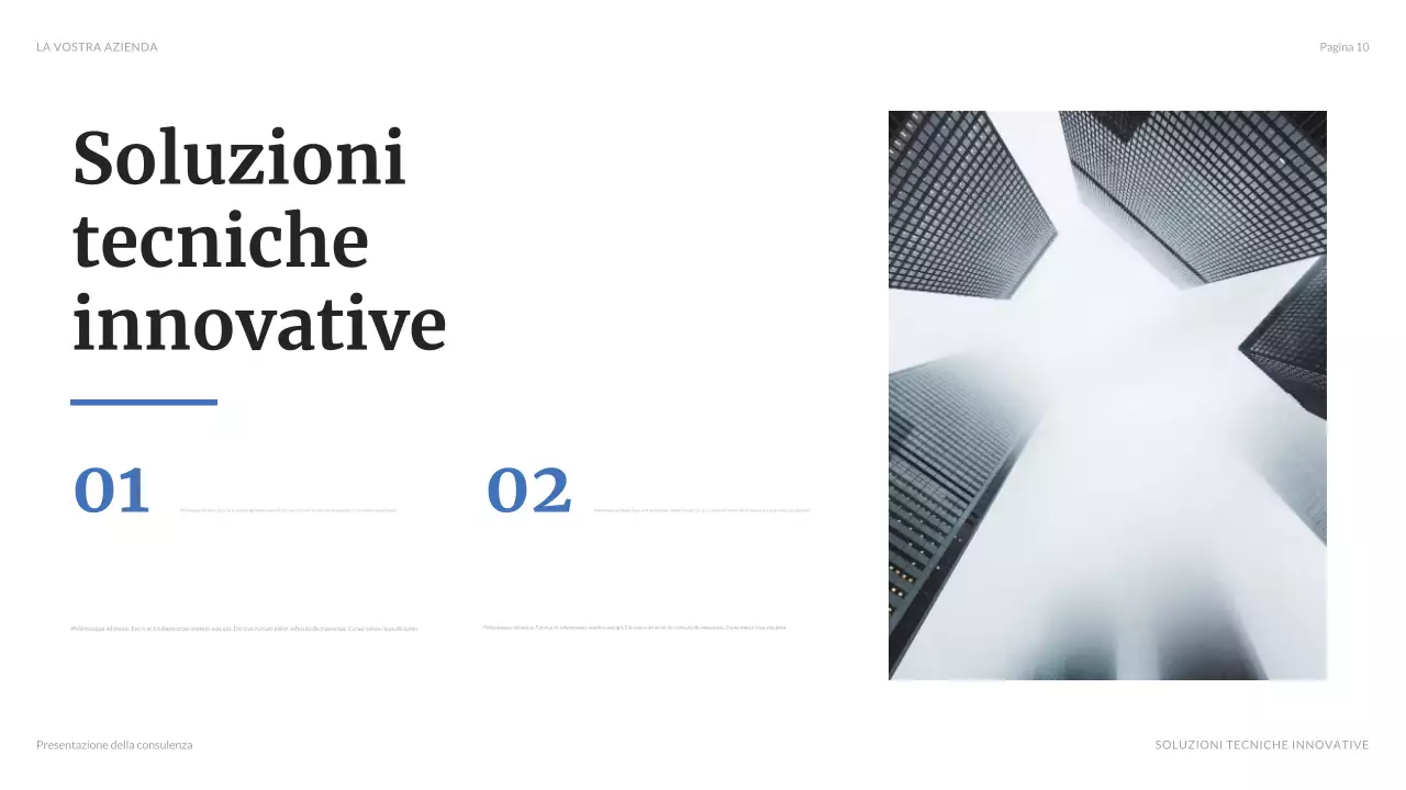 presentazione aziendale moderna blu