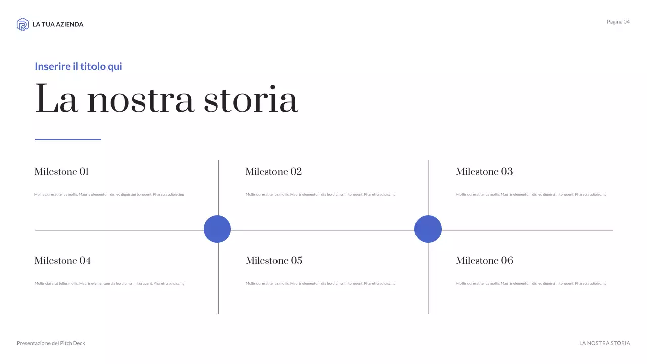 presentazione agenzia moderna blu