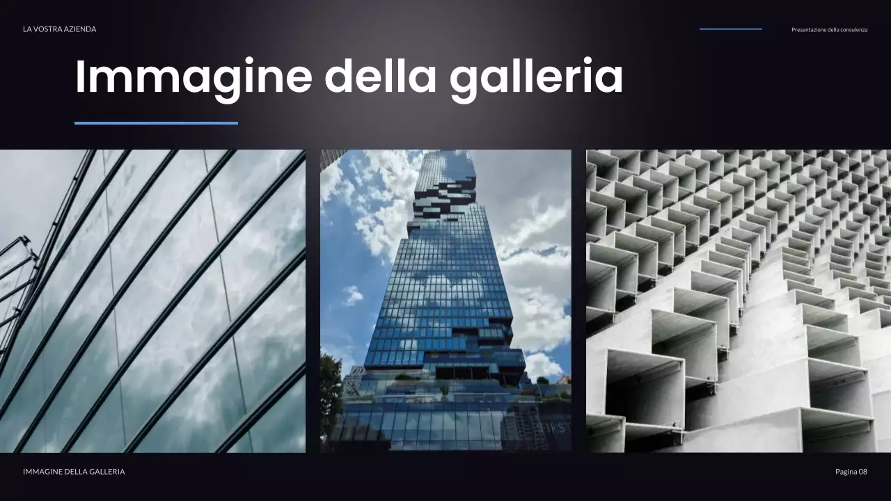 presentazione IT moderna nera