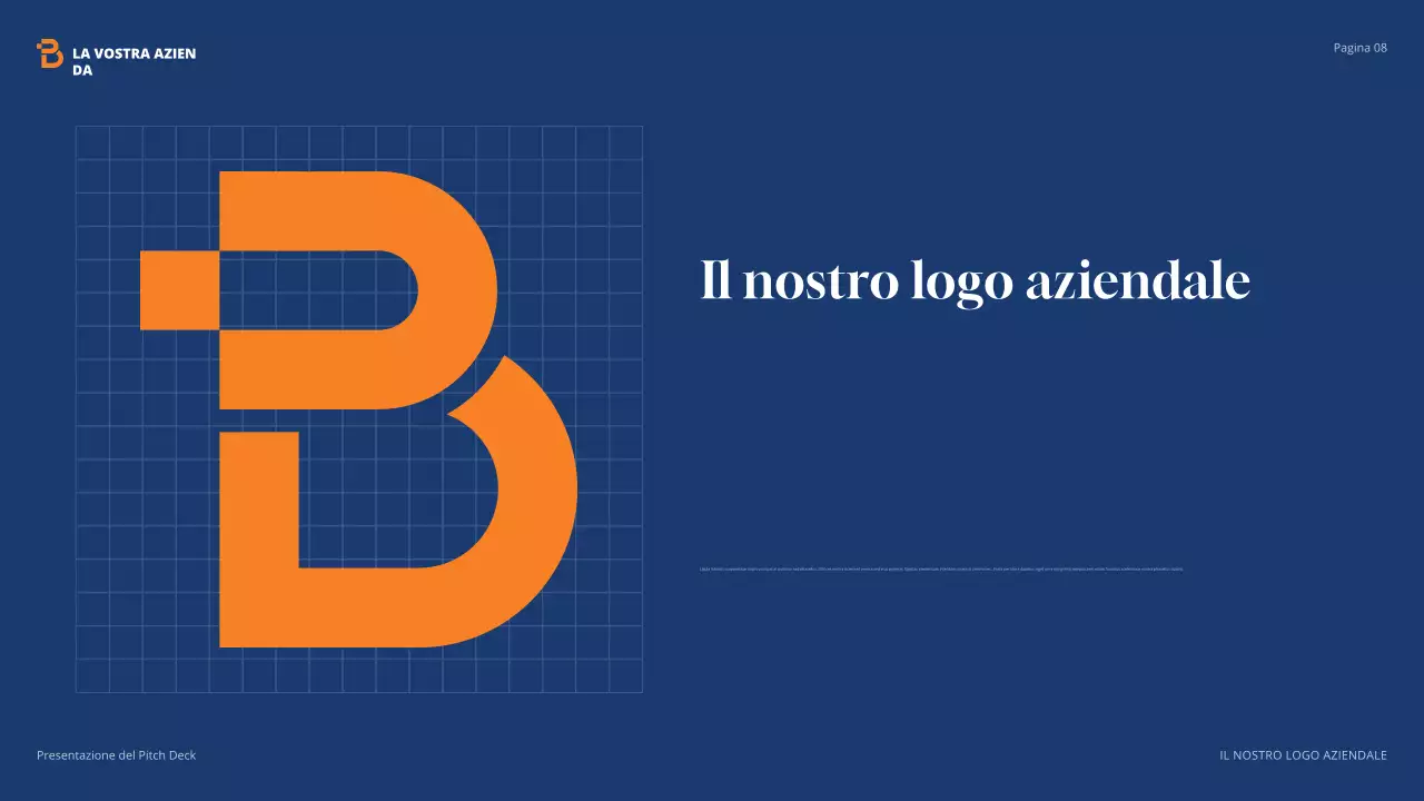 presentazione agenzia moderna arancione