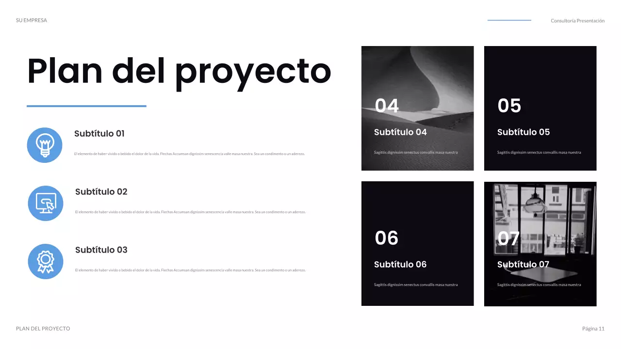 Presentación de TI moderna en negro