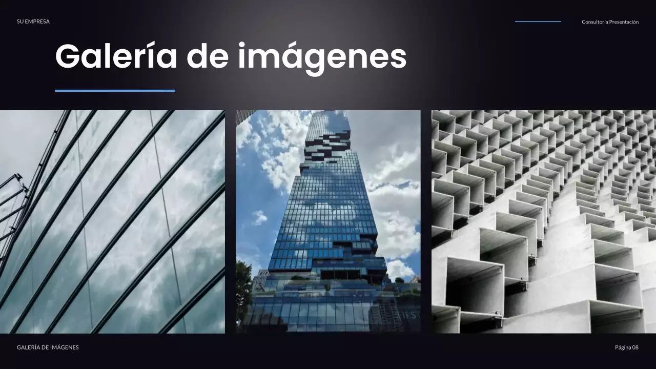 Presentación de TI moderna en negro