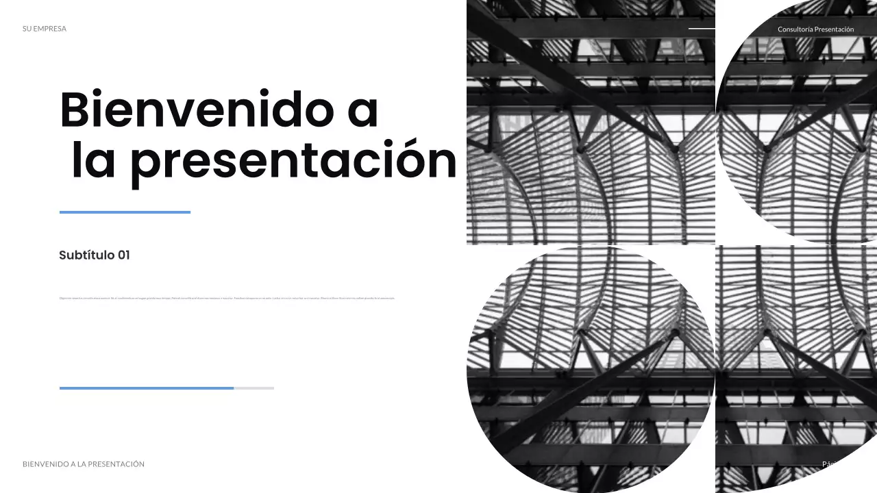 Presentación de TI moderna en negro