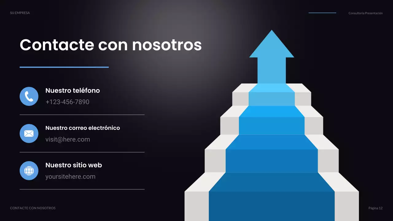 Presentación de TI moderna en negro