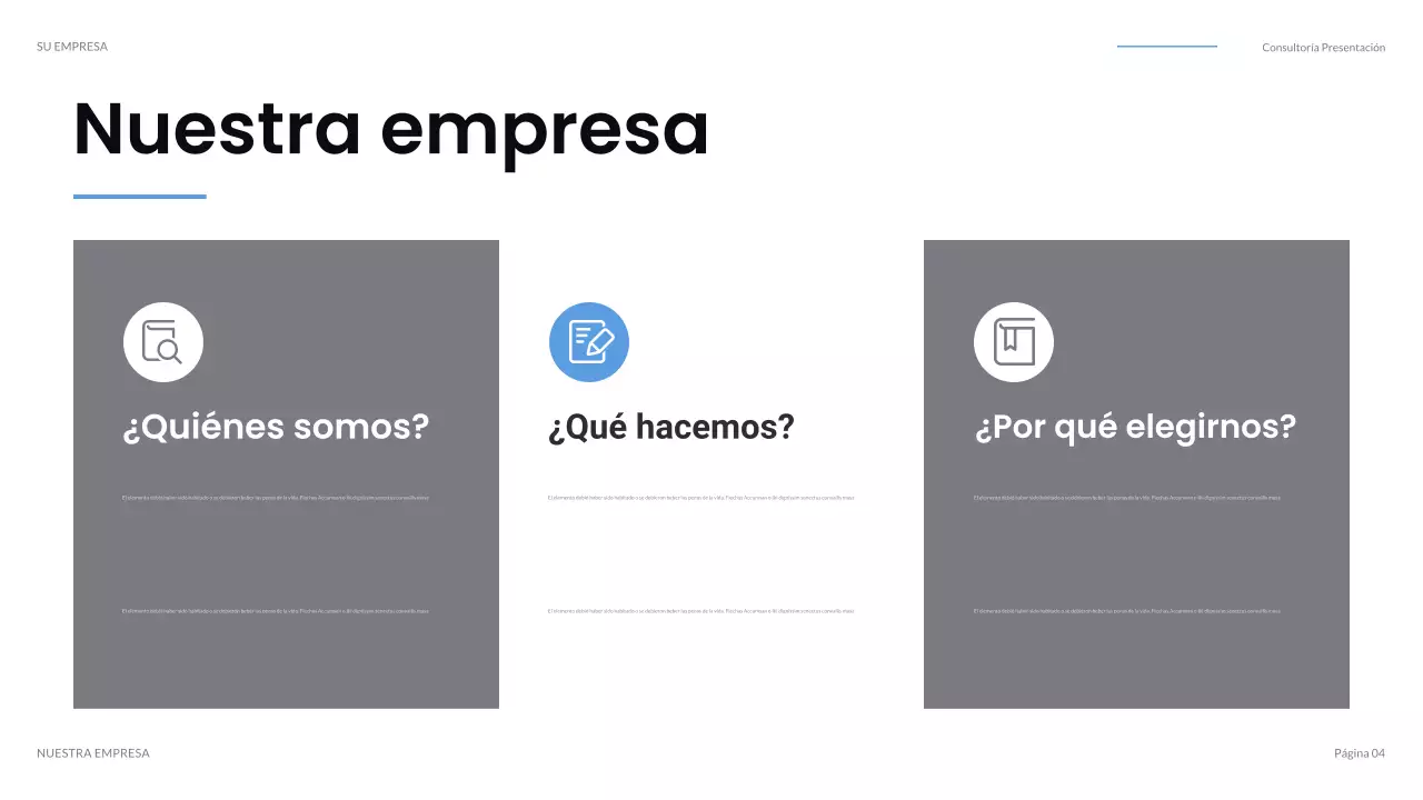 Presentación de TI moderna en negro