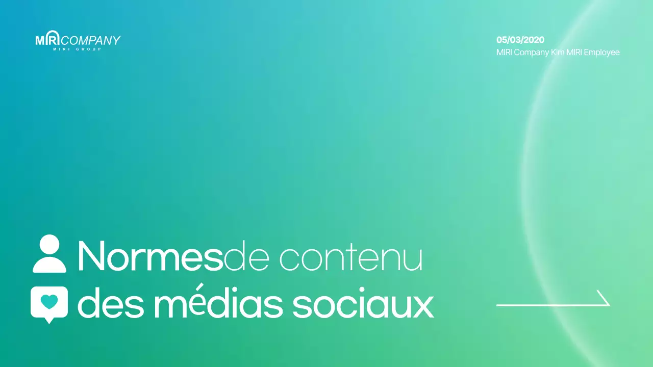 Matériel de formation sur le contenu SNS de Mint Modern