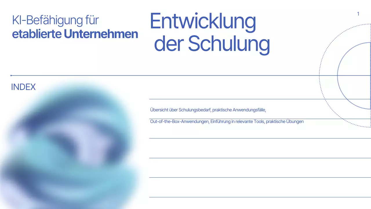 Blaue moderne Lehrmaterialien