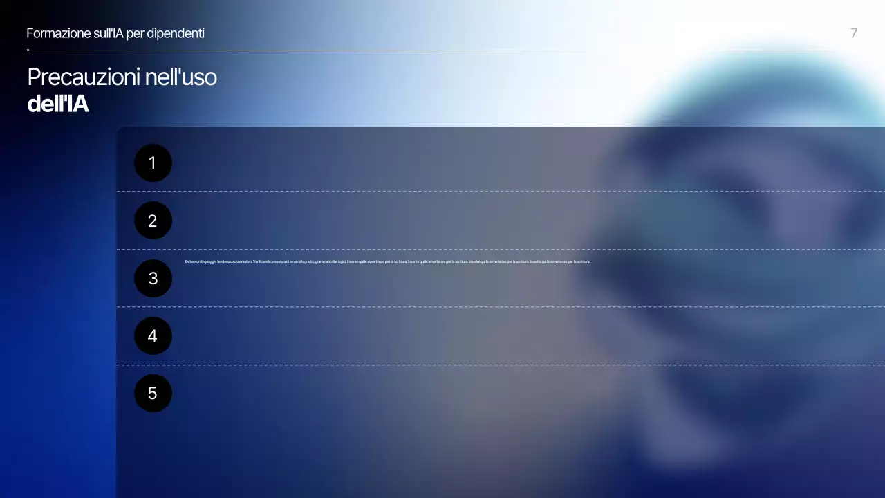 Materiali didattici moderni blu