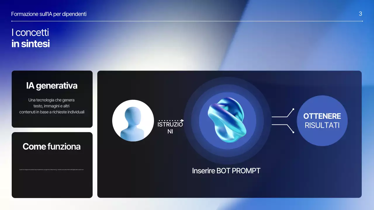 Materiali didattici moderni blu