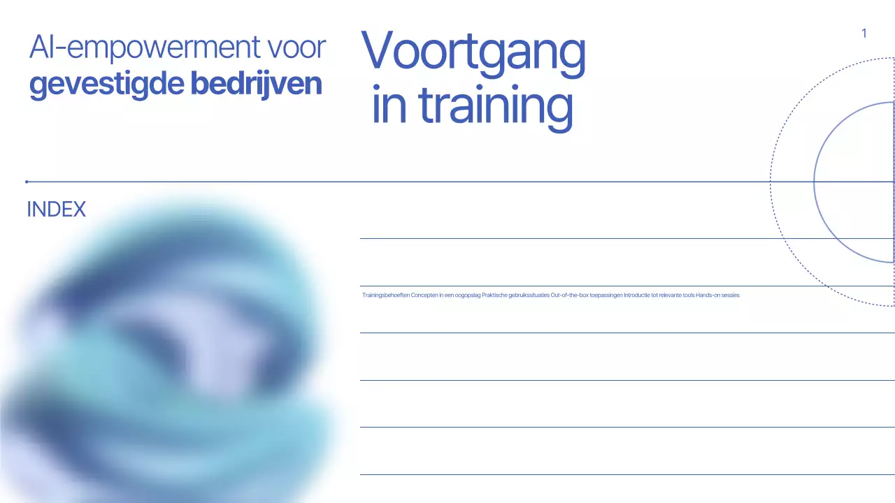 Blauwe moderne educatieve materialen