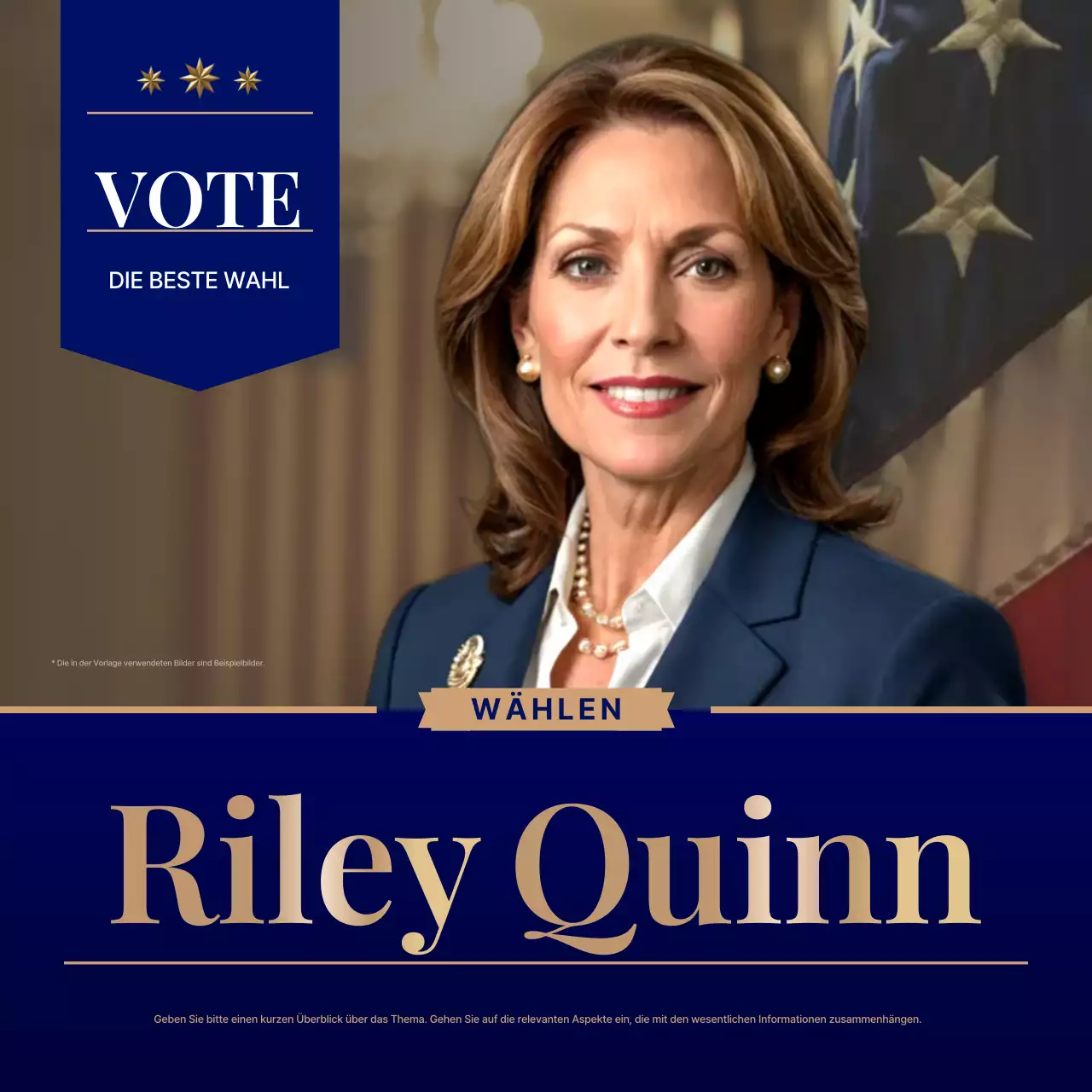 Wahlwerbung für professionelle Marinesoldaten