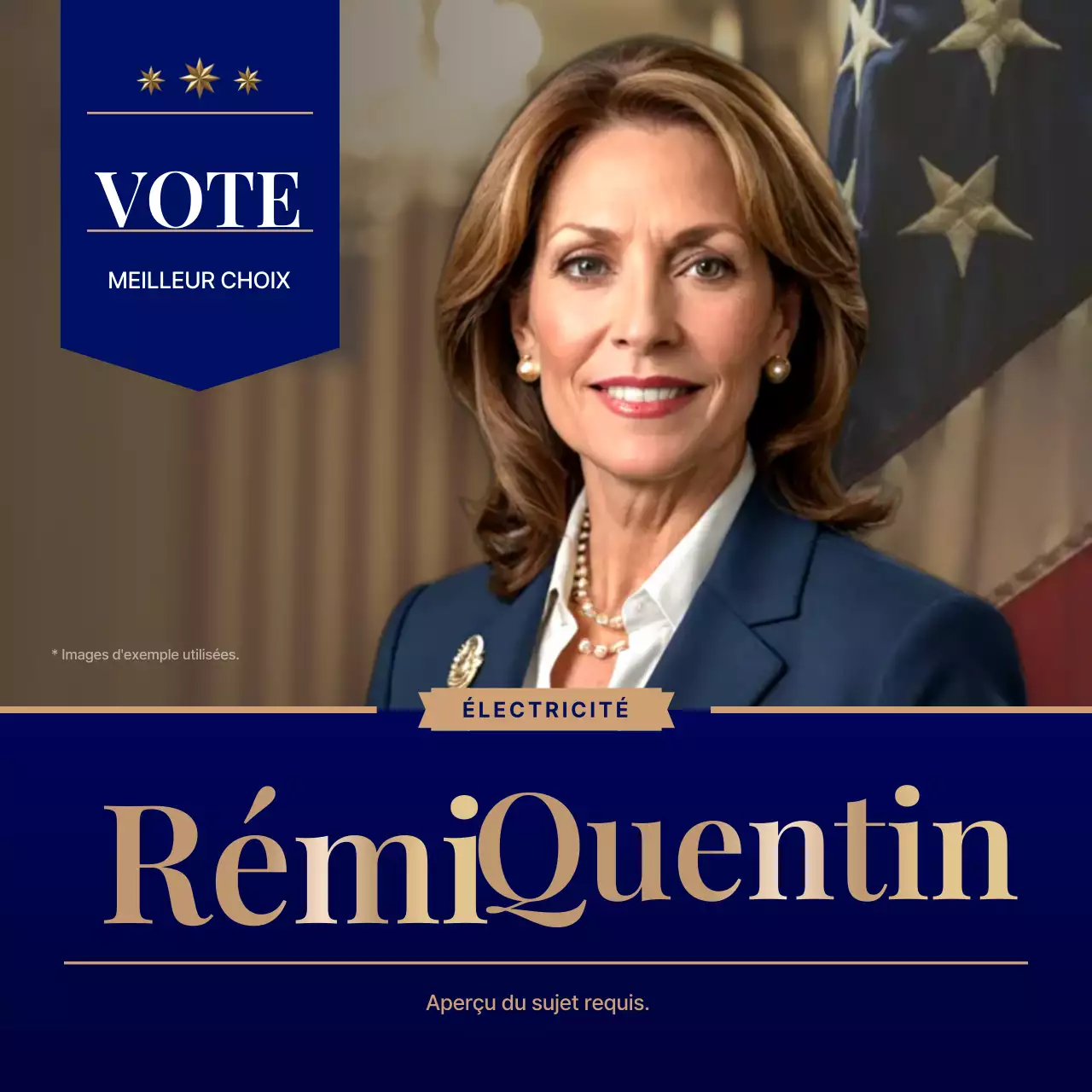 Annonce électorale professionnelle de la marine