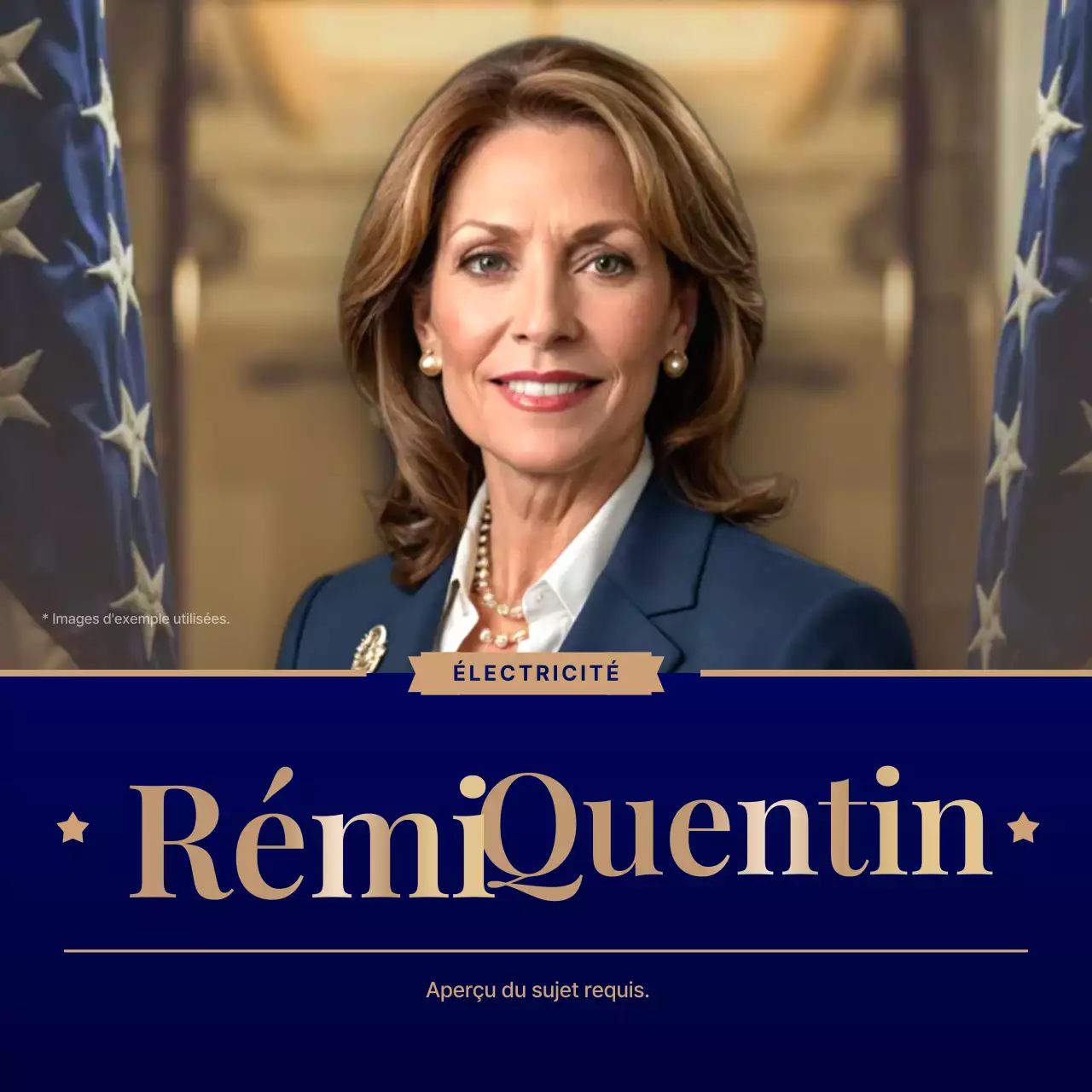 Annonce électorale professionnelle de la marine