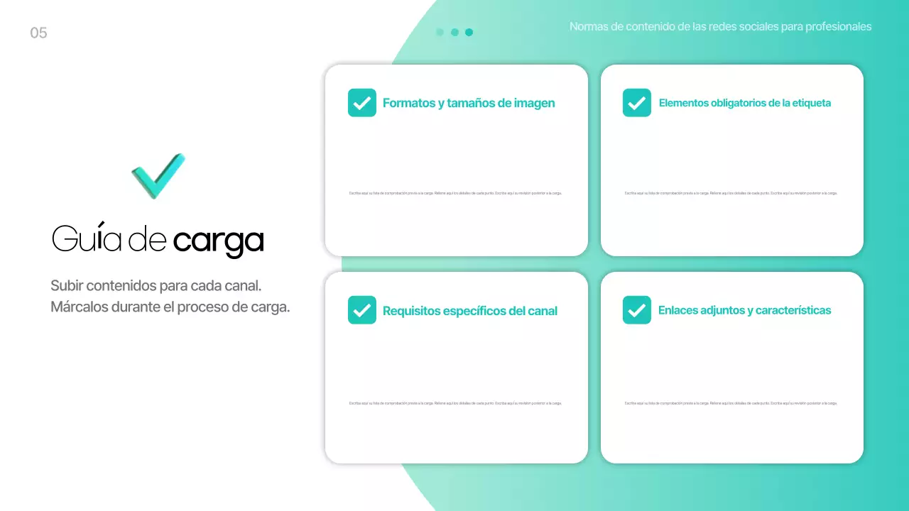 Materiales de capacitación sobre contenido de redes sociales modernas de Mint