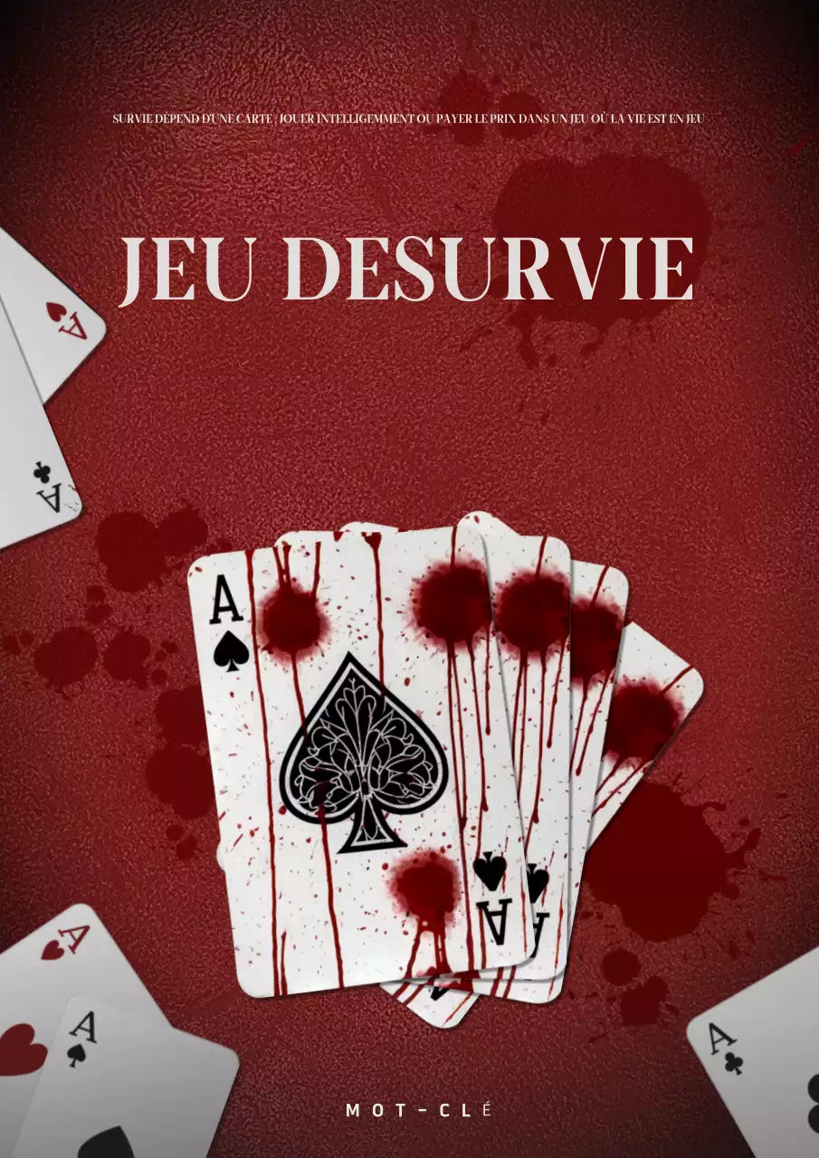 conception de jeux de mort thriller rouge