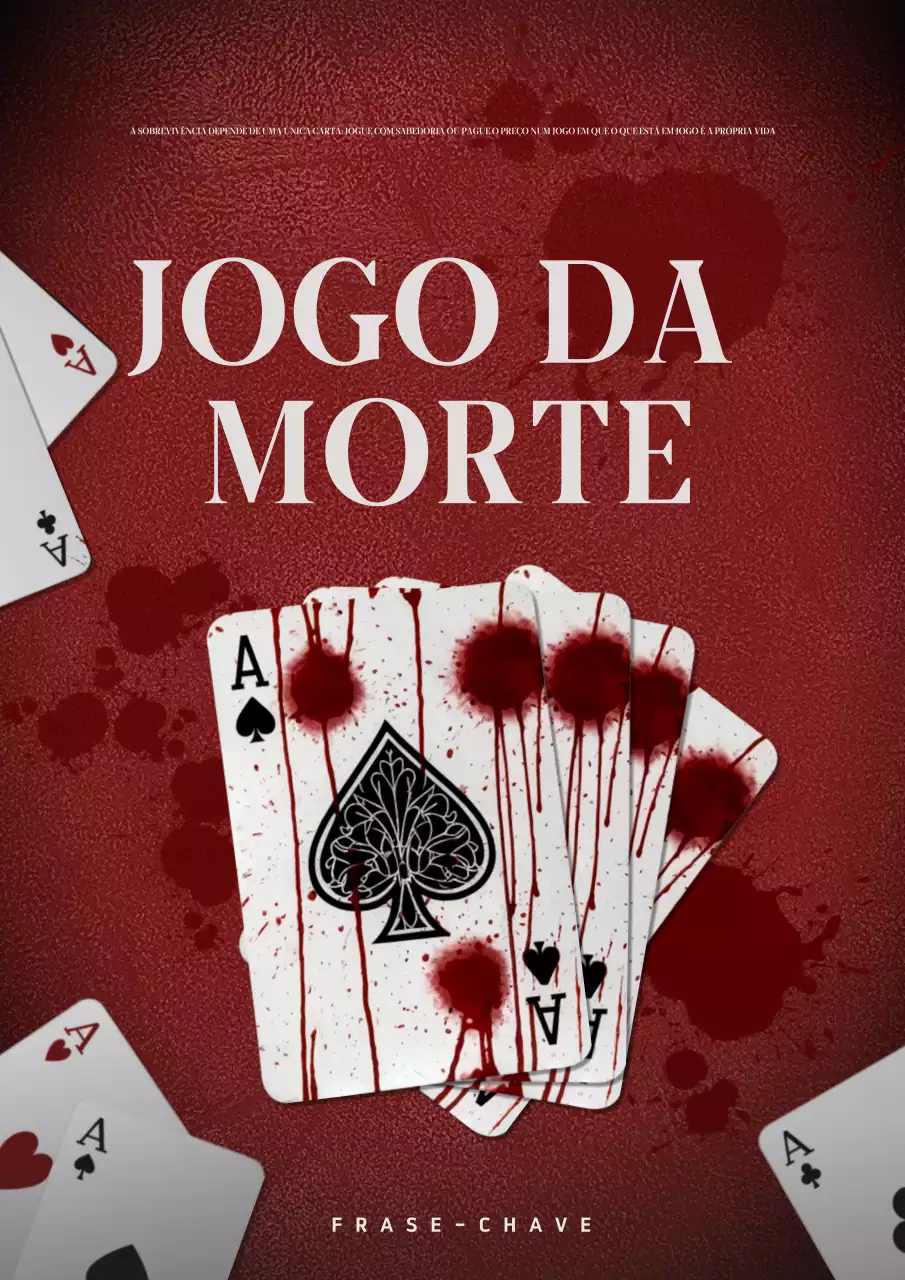 design de jogos de suspense vermelho e morte