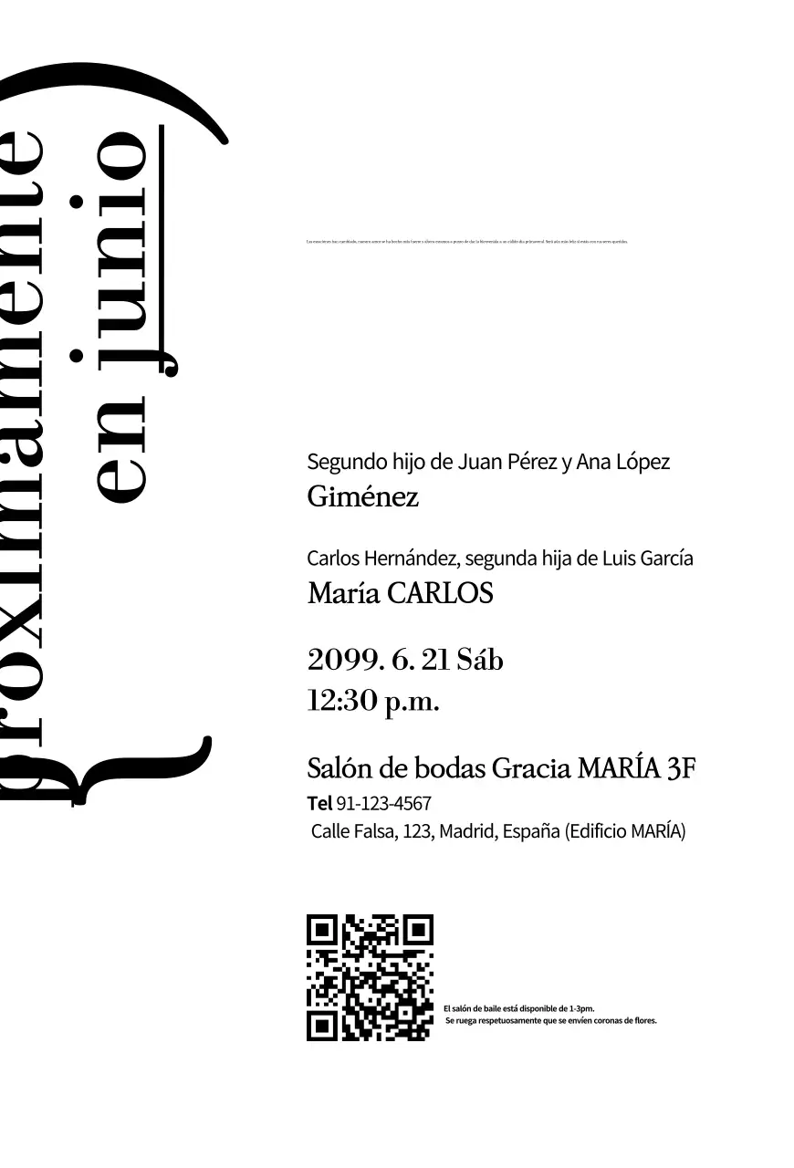 Invitación de boda con temática de naturaleza verde