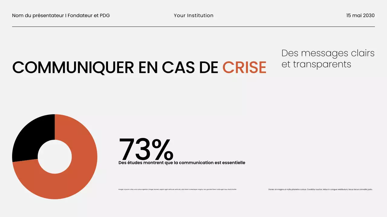 Présentation du matériel du webinaire d'entreprise minimaliste en noir et blanc