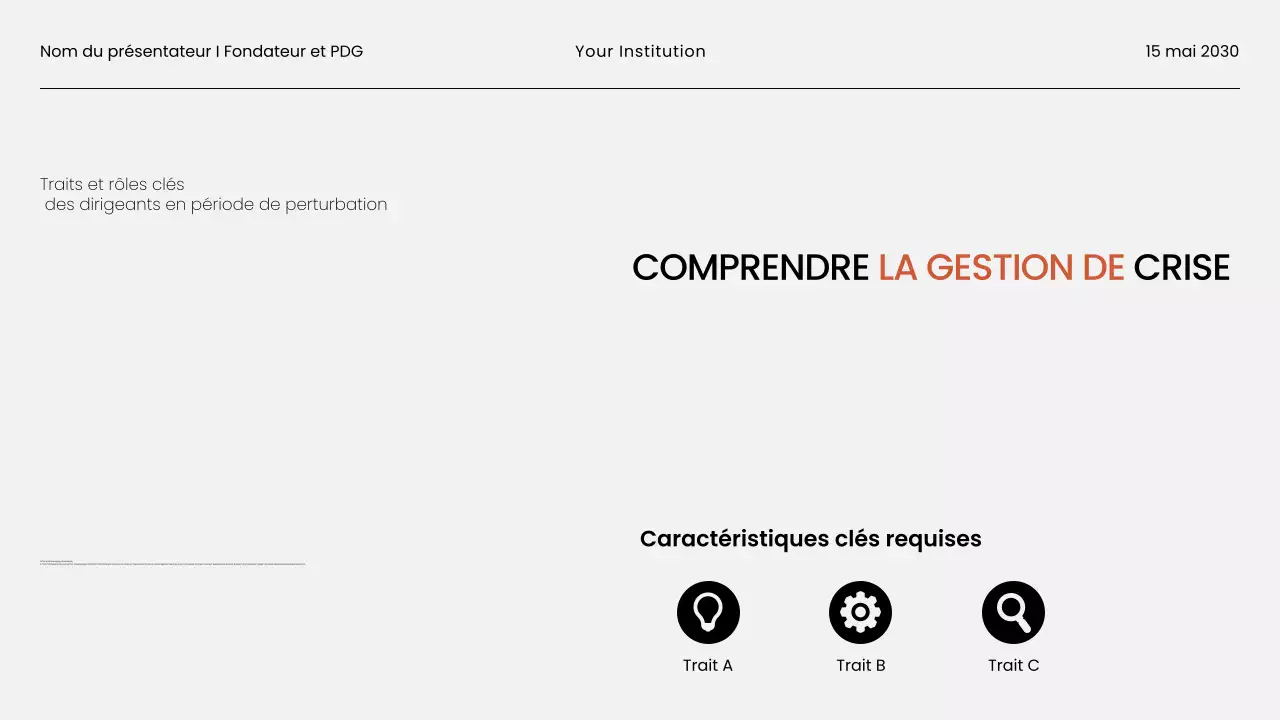 Présentation du matériel du webinaire d'entreprise minimaliste en noir et blanc