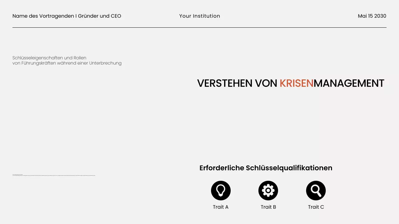 Schwarz-weißes minimalistisches Business-Webinarmaterial Präsentation