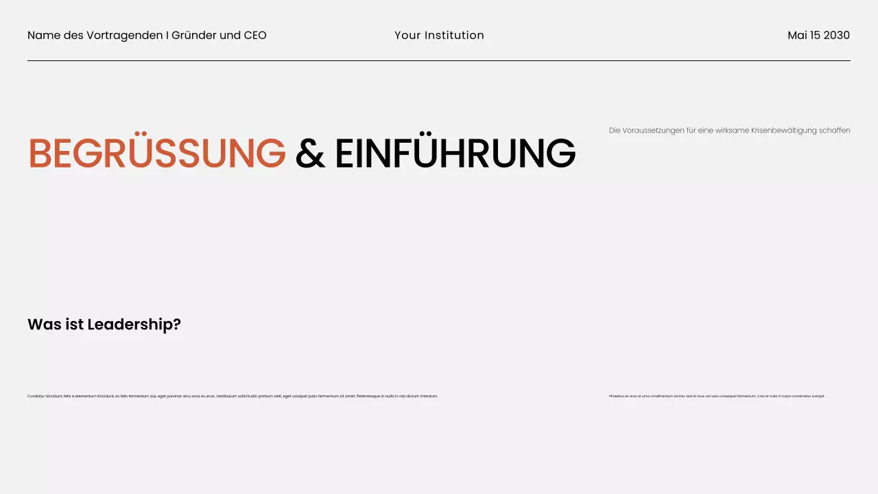 Schwarz-weißes minimalistisches Business-Webinarmaterial Präsentation