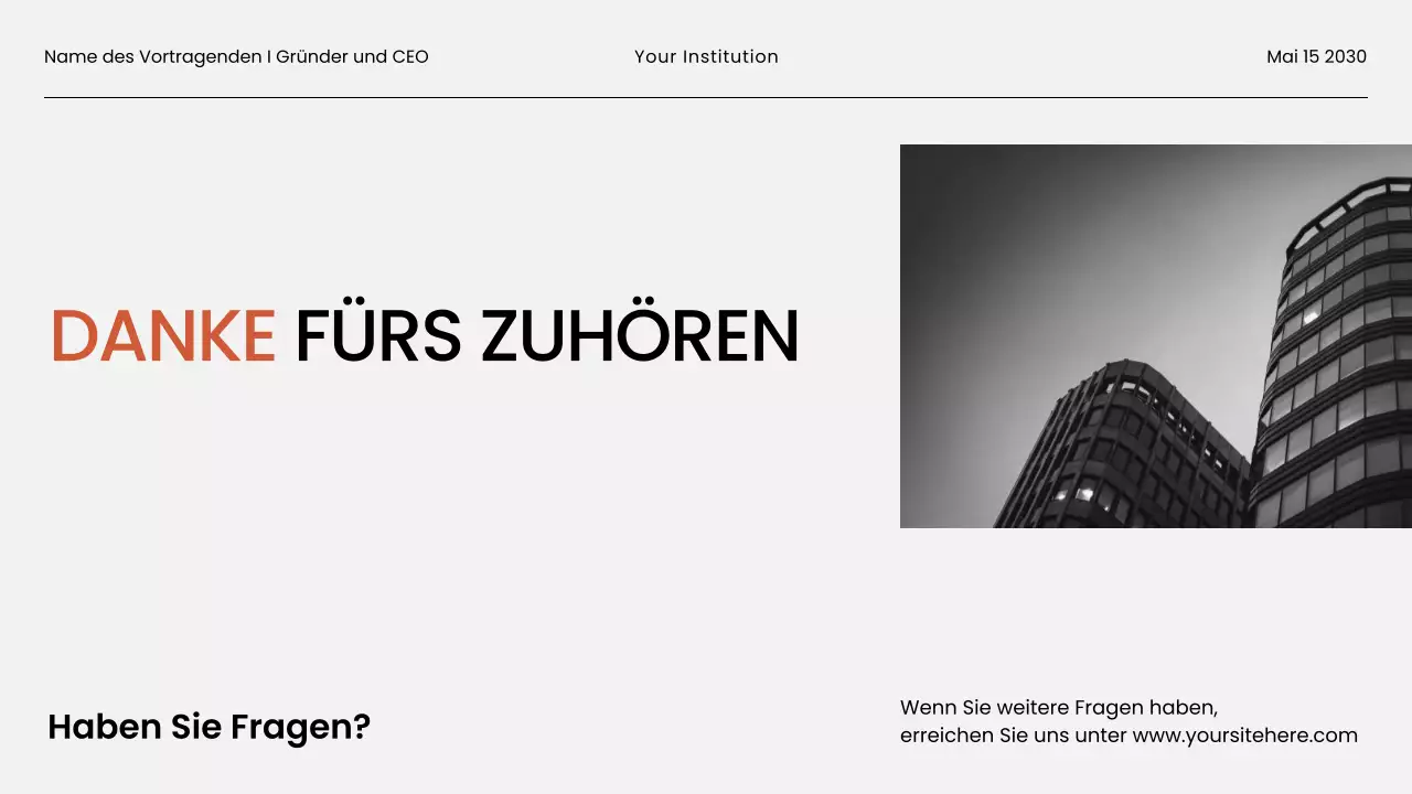 Schwarz-weißes minimalistisches Business-Webinarmaterial Präsentation