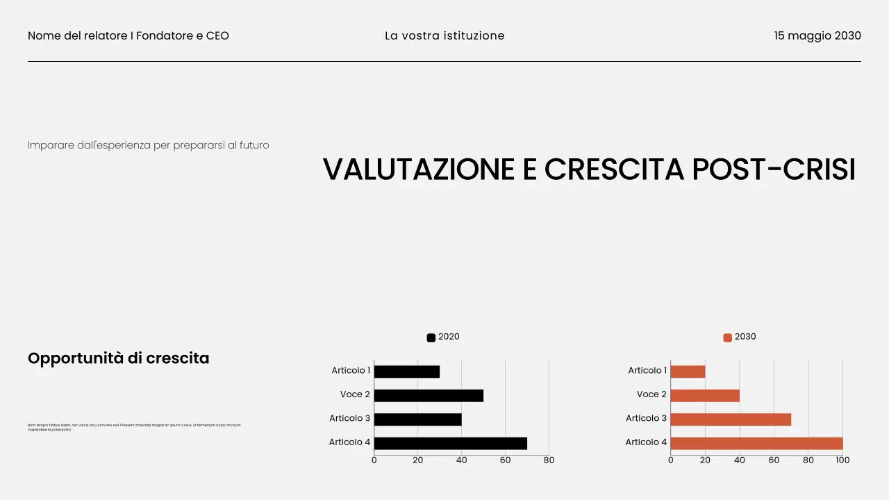 Presentazione del materiale del webinar aziendale minimalista in bianco e nero