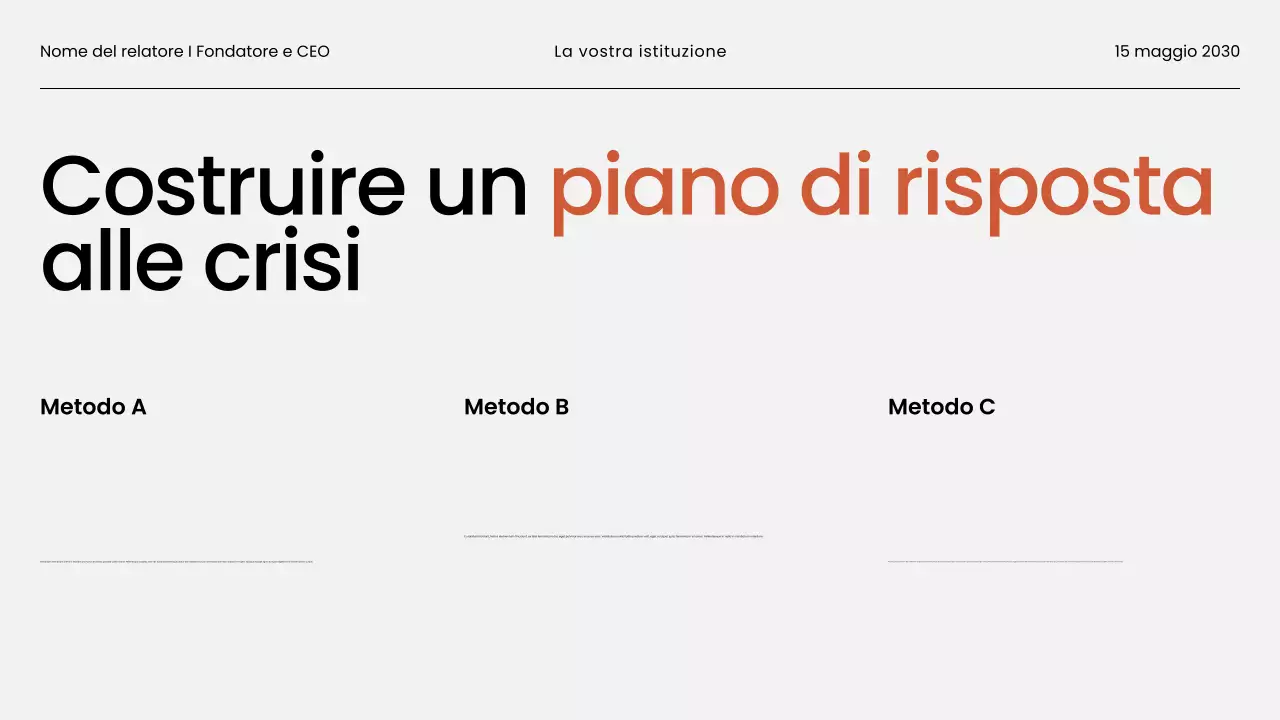 Presentazione del materiale del webinar aziendale minimalista in bianco e nero