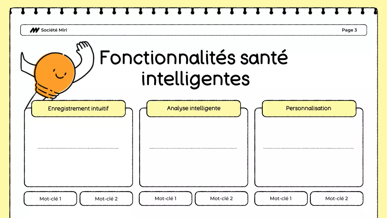 Présentation du Food Tracker blanc et jaune