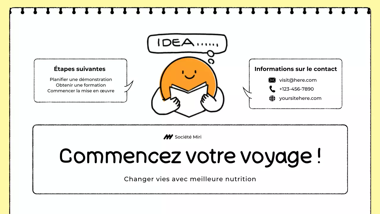 Présentation du Food Tracker blanc et jaune