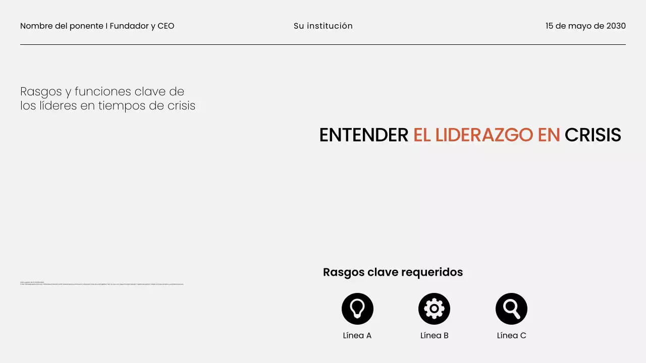 Presentación de material para seminarios web empresariales minimalistas en blanco y negro