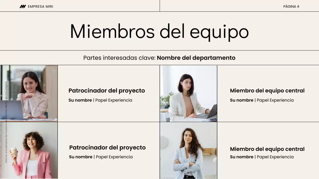 Presentación de la reunión de lanzamiento del proyecto Beige y Negro