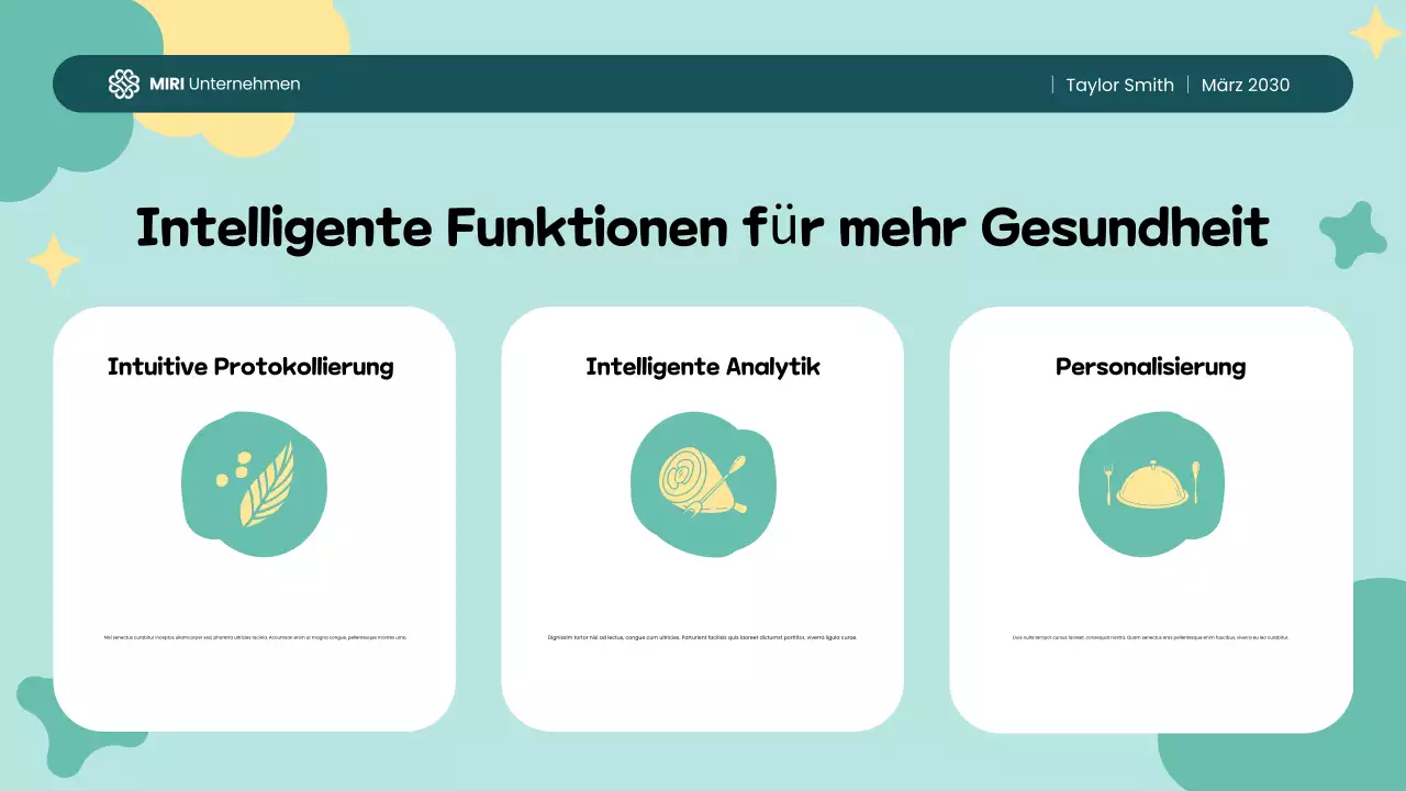 Gelb Grün Bunter Verspielter Food Tracker