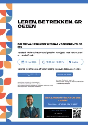 teal moderne webinar leiderschapsuitnodiging