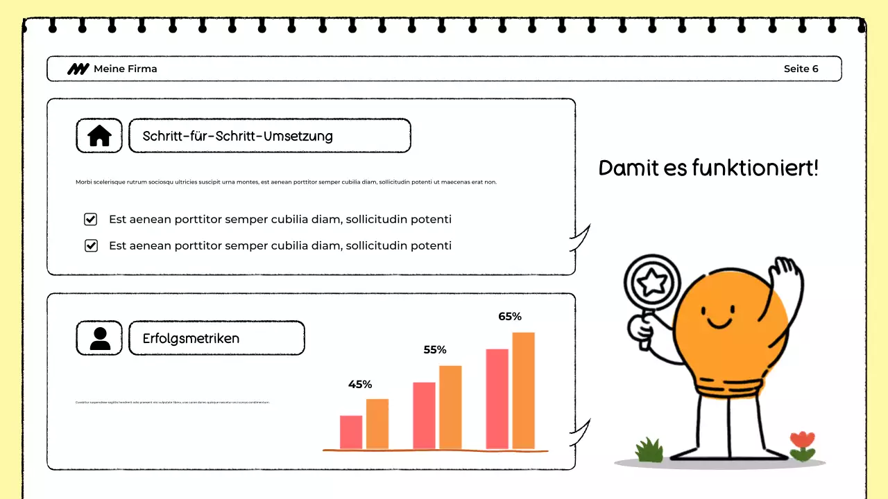 Weißer und gelber Lebensmittel-Tracker Präsentation
